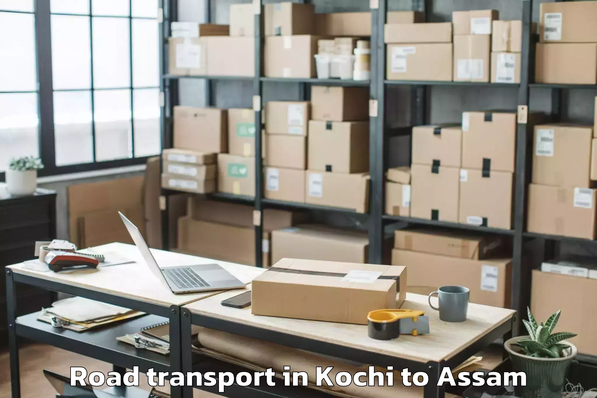 Book Kochi to Dhekiajuli Pt Road Transport